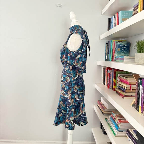 SALONI Midnight Mazarine Fleur Dress size 2 - Picture 4 of 14